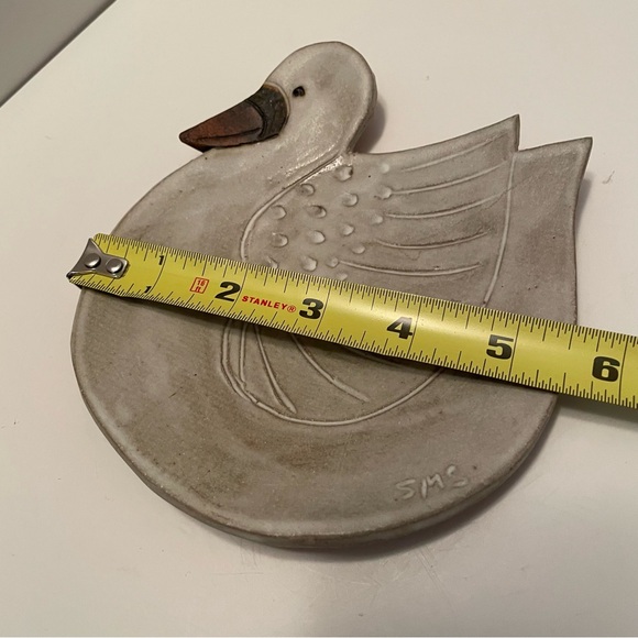 Studio Art Pottery Swan Trinket Dish Probably Shayla Marsh Studios - Picture 5 of 6